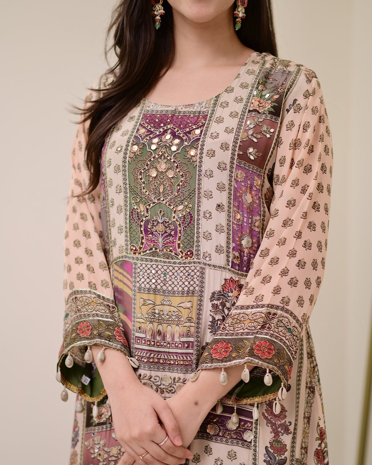 Jasood Full Anarkali Kodi Round Set