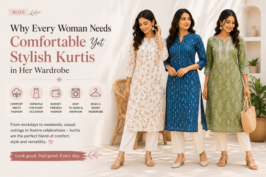 Why Every Woman Needs Comfortable Yet Stylish Kurtis in Her Wardrobe
