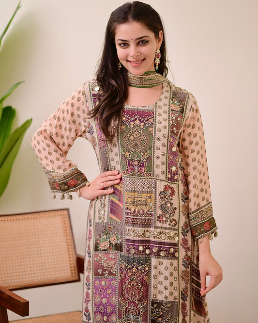 Jasood Full Anarkali Kodi  Round Set