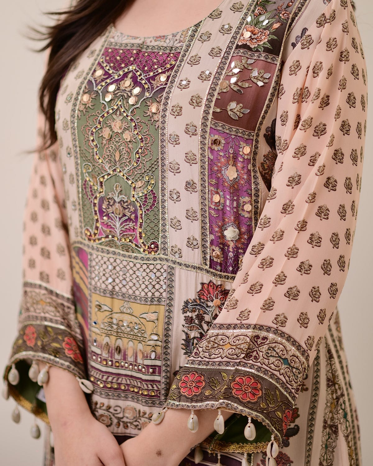 Jasood Full Anarkali Kodi  Round Set