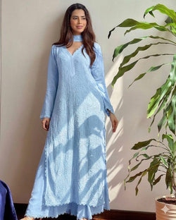 Kurti Palazo with Dupatta Set