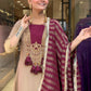 Designer Embroidered Cotton Suit Set