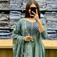 Printed Cotton Anarkali Kurti with Plaazo & Mulmul dupatta